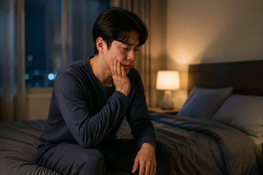 잇몸 붓고 욱신거림 증상을 살피는 생활 장면