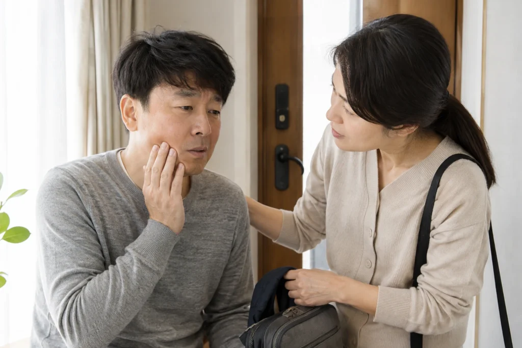 잇몸 붓기 빨리 가라앉히는 법 증상을 살피는 생활 장면
